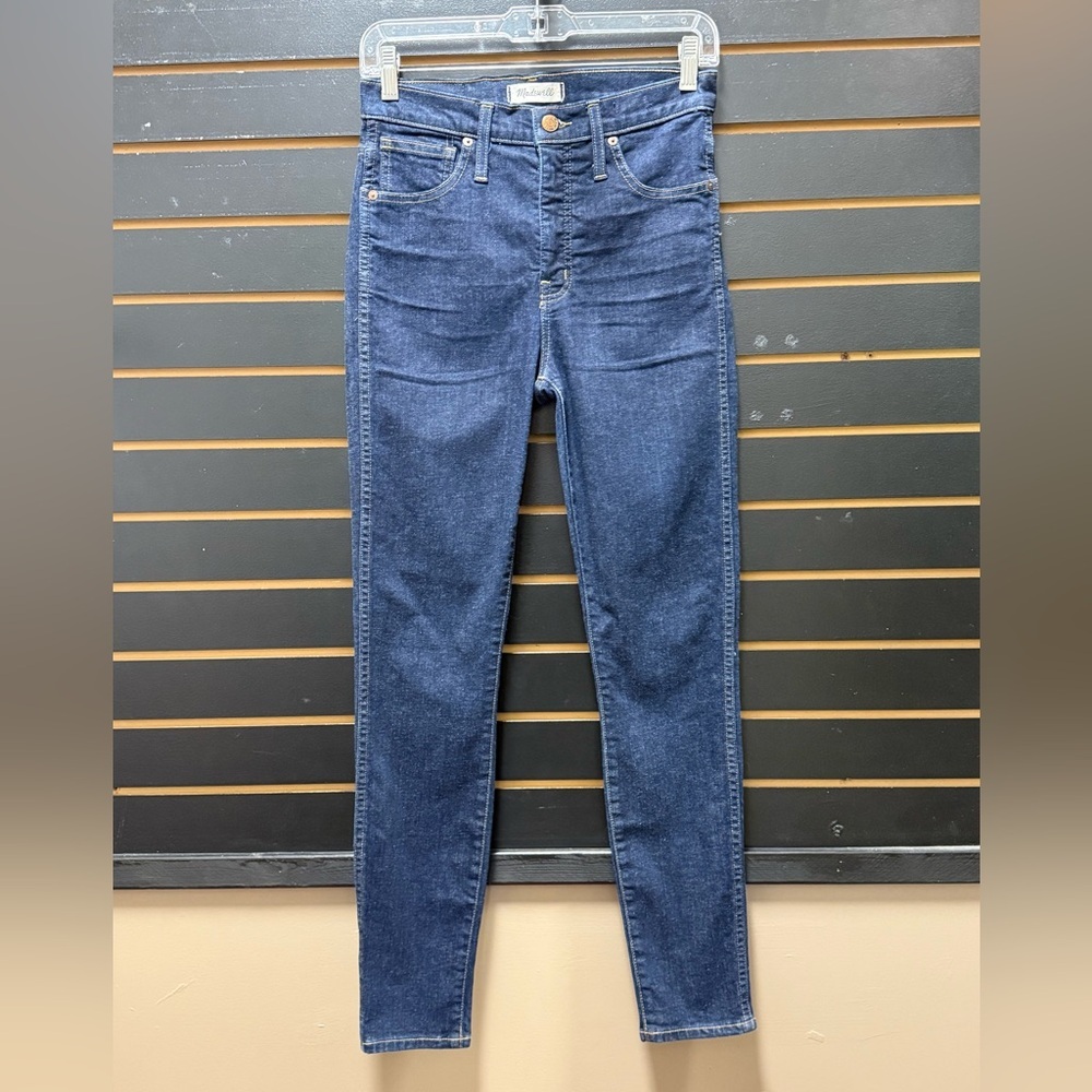 Madewell 10” High Rise Skinny Jeans Dark Wash Size 27